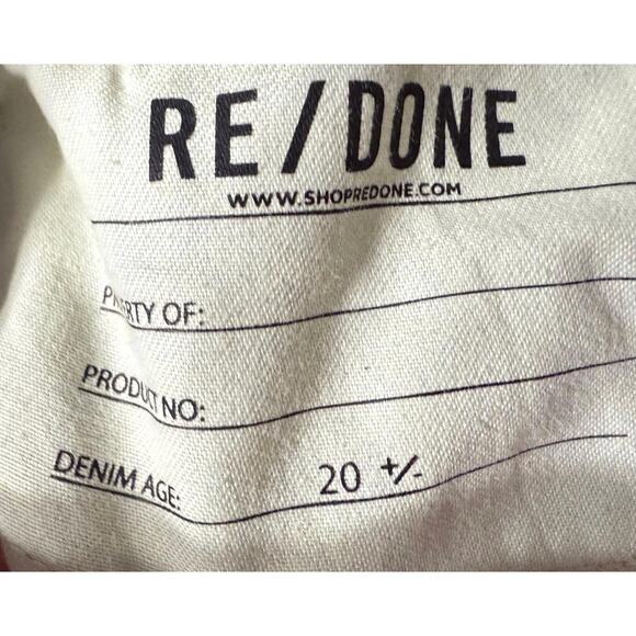 RE/DONE Denim 70s Straight Jeans High Rise Non Stretch Light Wash 27 4 6 - Picture 11 of 11